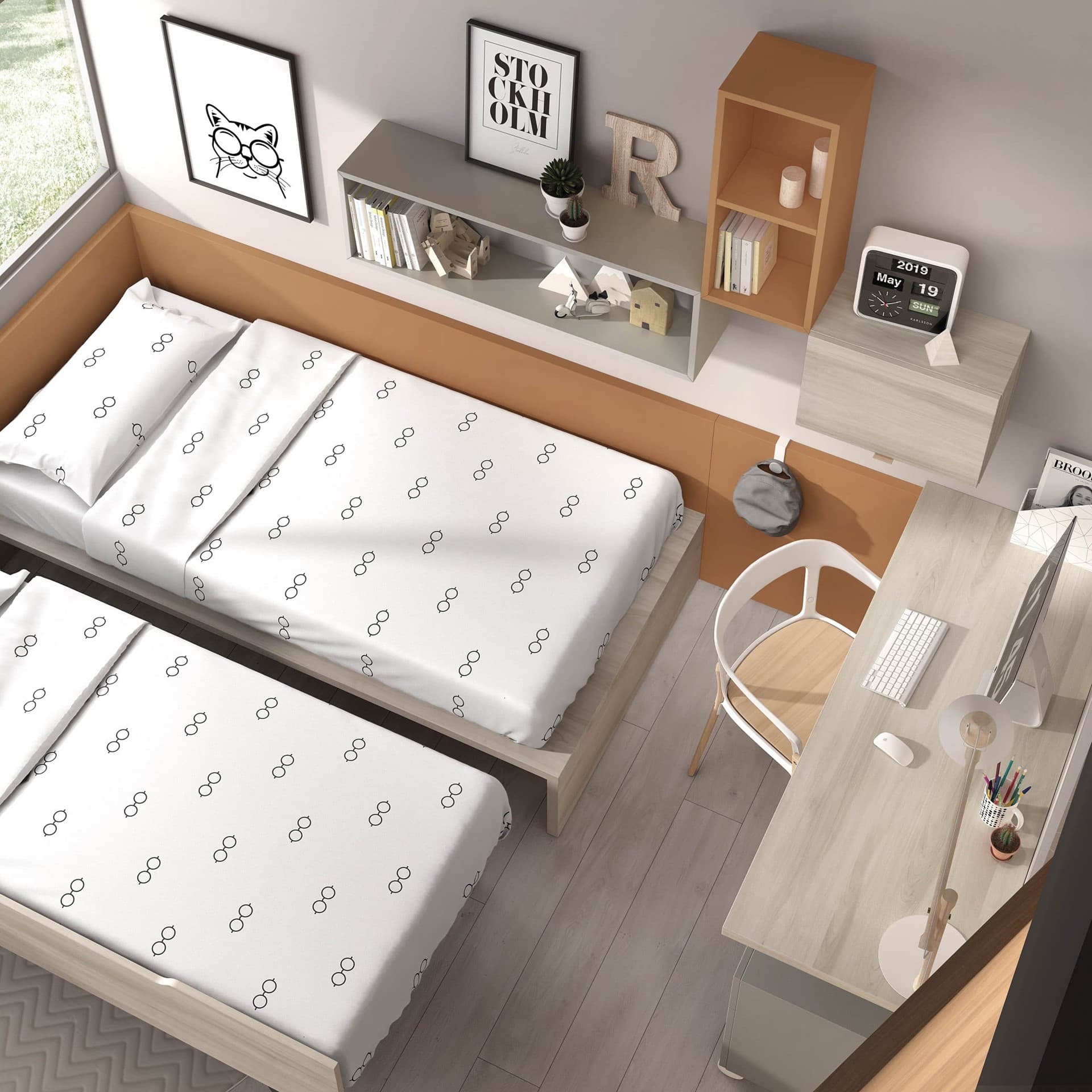 Dormitorios juveniles en Muebles Huertas