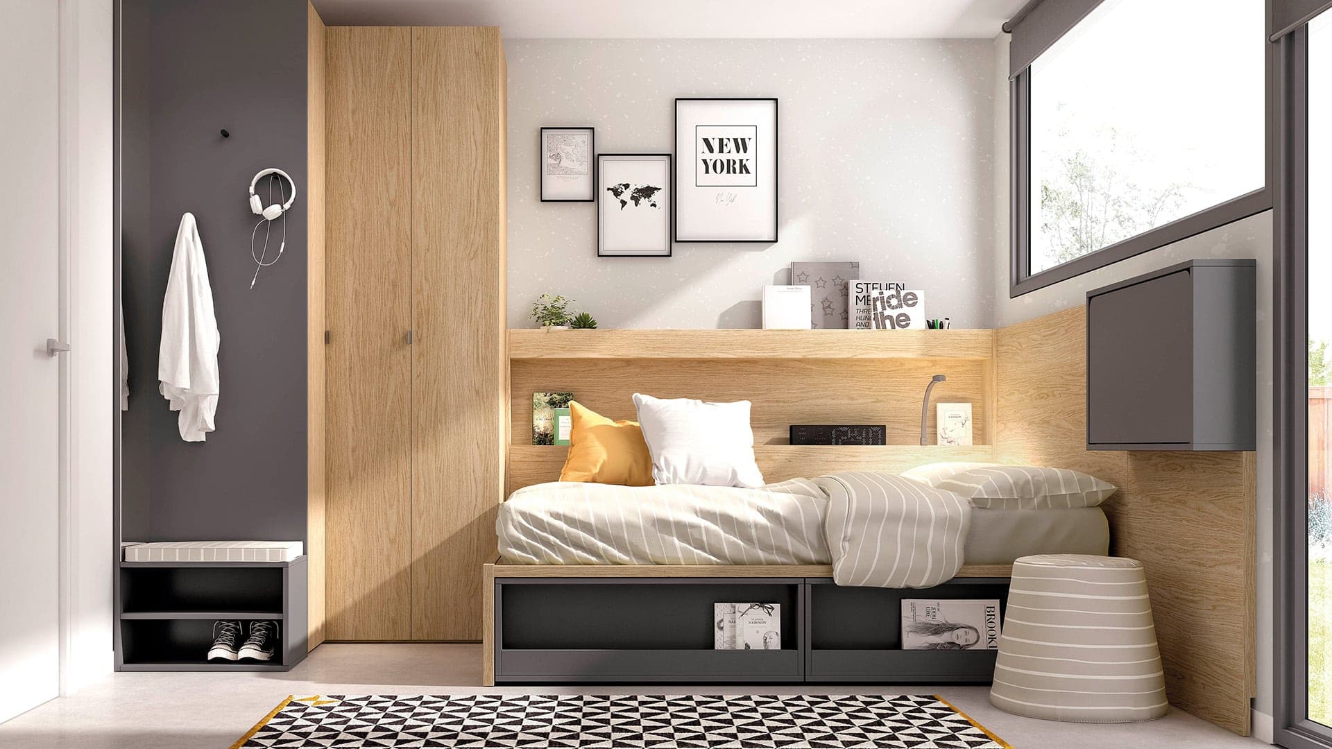 Dormitorios juveniles en Muebles Huertas